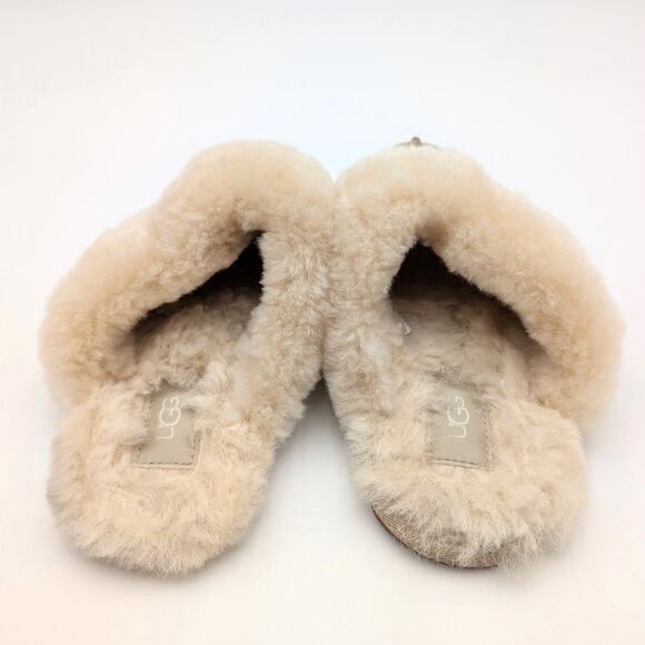 UGG Scuffette II Women's Sheepskin Slippers Round Toe Sand Size US7 EU38 - Picture 4 of 13